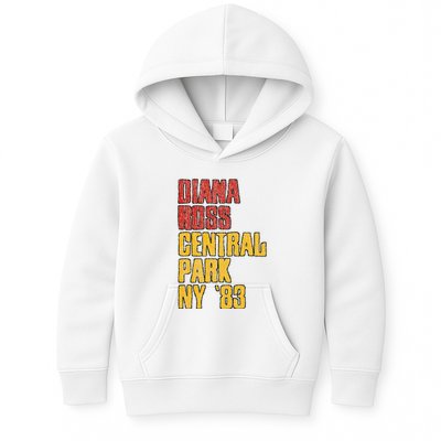 Diana Ross Central Park 1983 Kids Hoodie