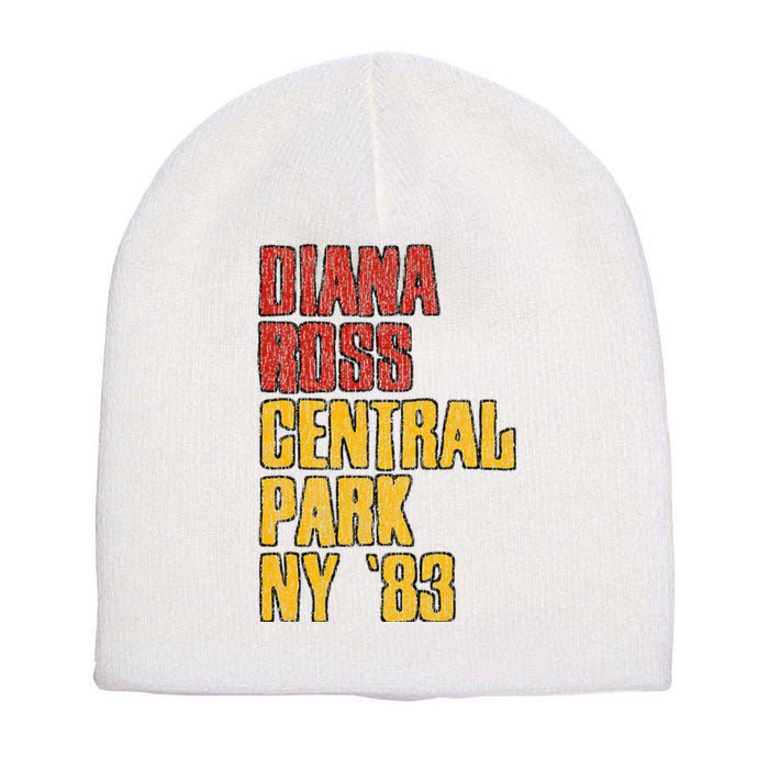 Diana Ross Central Park 1983 Short Acrylic Beanie