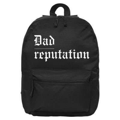 Dad Reputation Concert Music Lover 16 in Basic Backpack