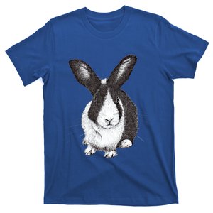 Dutch Rabbit Cute Bunny Sketch Funny Gift T-Shirt