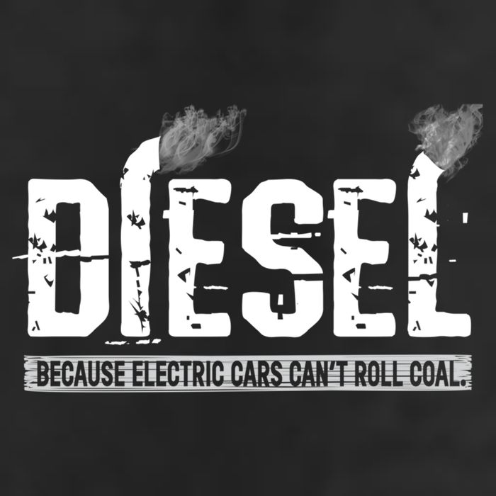 Diesel Rolling Coal Gift 7 Panel Mesh Trucker Snapback Hat