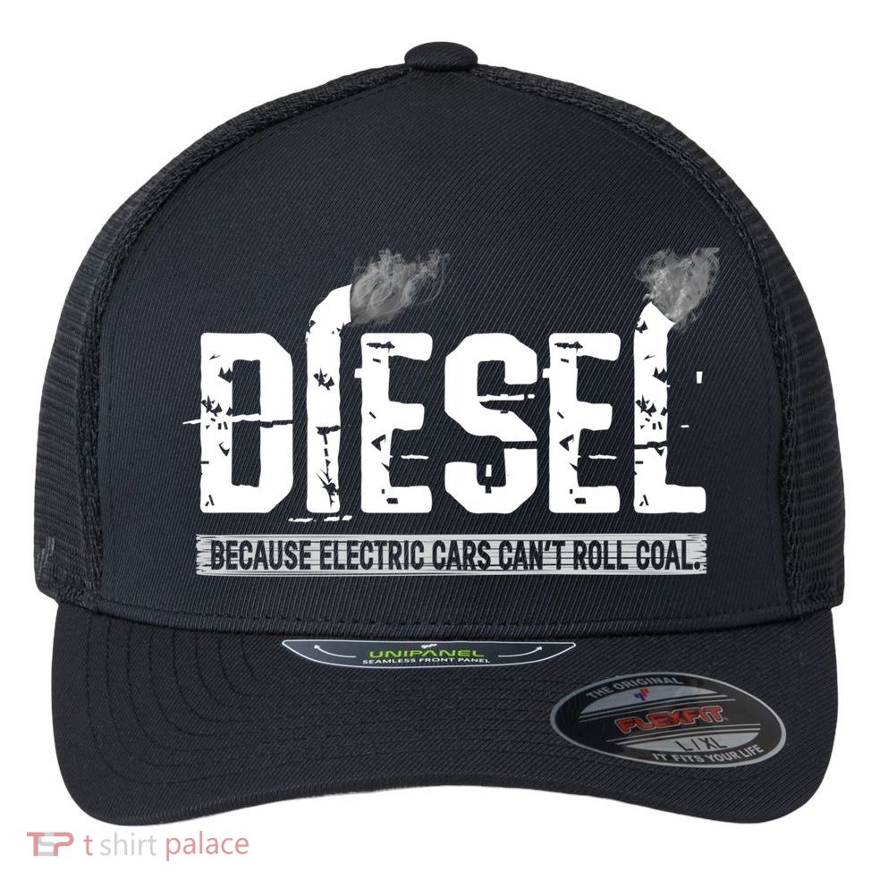Diesel Rolling Coal Gift Flexfit Unipanel Trucker Cap