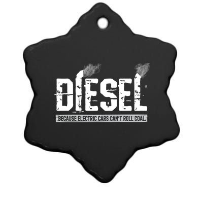 Diesel Rolling Coal Gift Ceramic Star Ornament