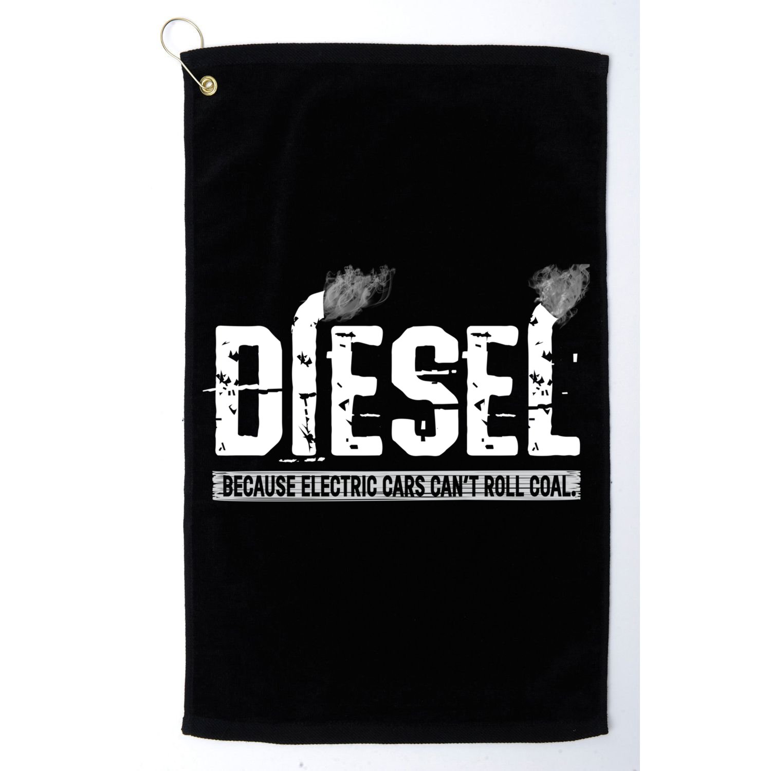 Diesel Rolling Coal Gift Golf Towel