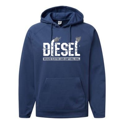 Diesel Rolling Coal Gift Performance Fleece Hoodie