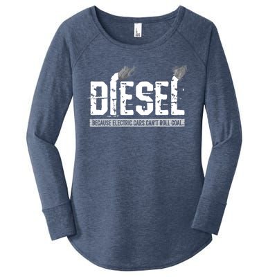 Diesel Rolling Coal Gift Women's Perfect Tri Tunic Long Sleeve Shirt