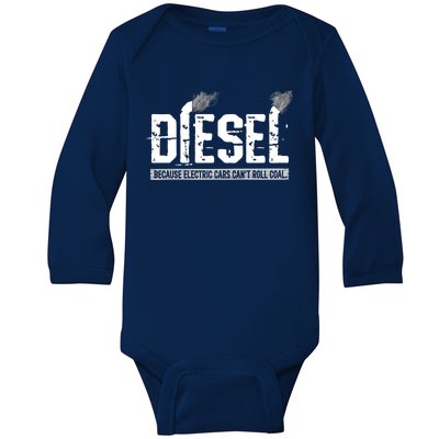 Diesel Rolling Coal Gift Baby Long Sleeve Bodysuit