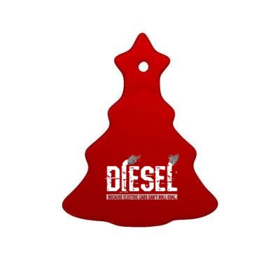 Diesel Rolling Coal Gift Ceramic Tree Ornament