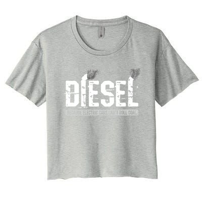 Diesel Rolling Coal Gift Women's Crop Top Tee