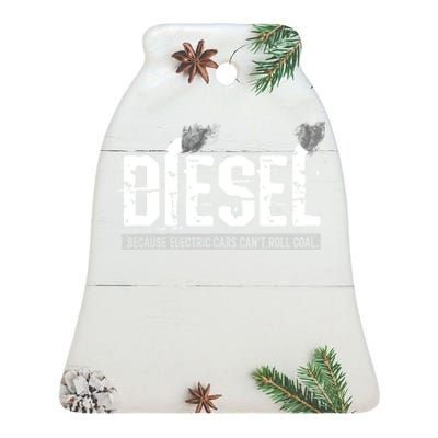 Diesel Rolling Coal Gift Ceramic Bell Ornament