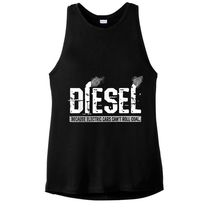 Diesel Rolling Coal Funny Gift Ladies PosiCharge Tri-Blend Wicking Tank