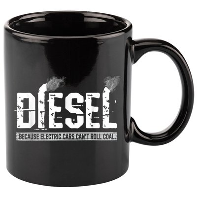 Diesel Rolling Coal Funny Gift 11oz C Handle Ceramic Mug