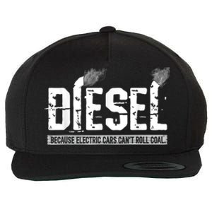 Diesel Rolling Coal Funny Gift Wool Snapback Cap