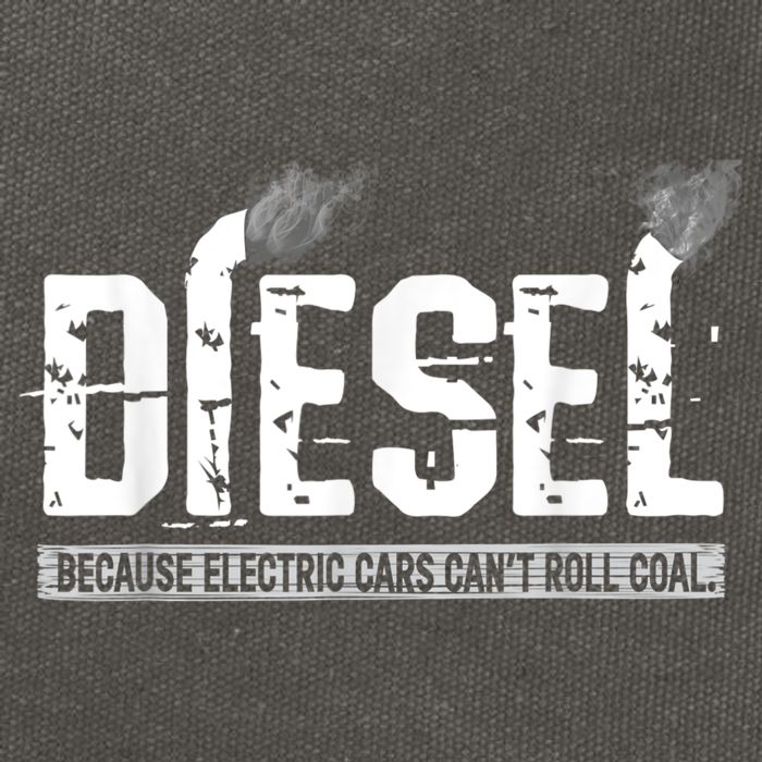 Diesel Rolling Coal Funny Gift Cotton Canvas Backpack