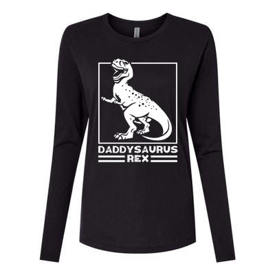 Daddysaurus Rex Cute Gift Great Gift Funny Dad Gift For Fathers Day Womens Cotton Relaxed Long Sleeve T-Shirt