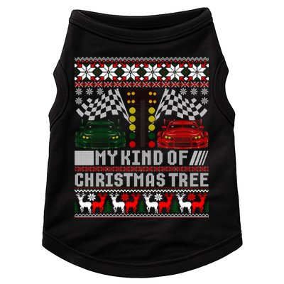 Drag Racing Christmas Tree Race Car Ugly Gift Doggie Tank