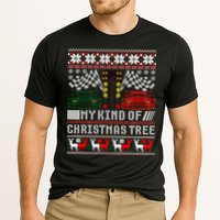 Drag Racing Christmas Tree Race Car Ugly Gift Cooling Performance Crew T-Shirt