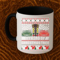 Drag Racing Christmas Tree Race Car Ugly Gift Mug