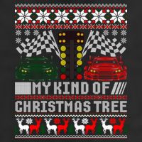 Drag Racing Christmas Tree Race Car Ugly Gift 11oz C Handle Ceramic Mug