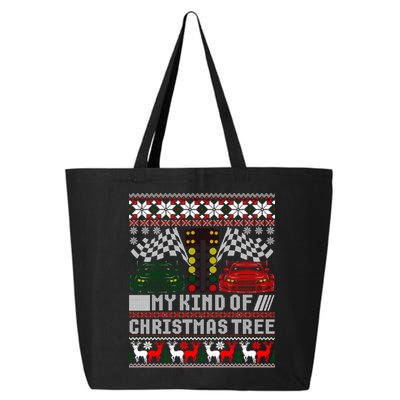 Drag Racing Christmas Tree Race Car Ugly Gift 25L Jumbo Tote