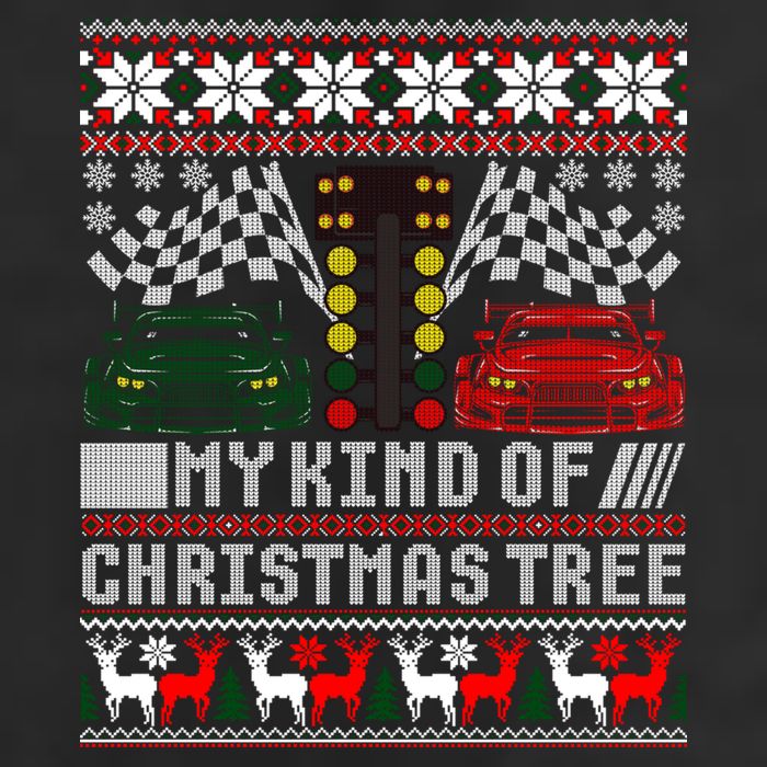 Drag Racing Christmas Tree Race Car Ugly Gift 25L Jumbo Tote