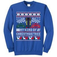 Drag Racing Christmas Tree Race Car Ugly Gift Sweatshirt