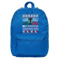 Drag Racing Christmas Tree Race Car Ugly Gift 16 in Basic Backpack