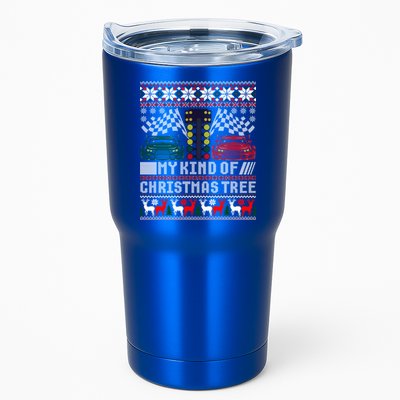 Drag Racing Christmas Tree Race Car Ugly Gift Tumbler