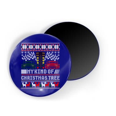 Drag Racing Christmas Tree Race Car Ugly Gift Magnet