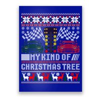 Drag Racing Christmas Tree Race Car Ugly Gift Poster