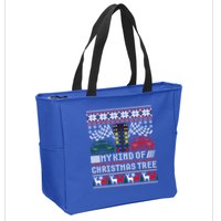 Drag Racing Christmas Tree Race Car Ugly Gift Zip Tote Bag