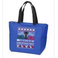 Drag Racing Christmas Tree Race Car Ugly Gift Zip Tote Bag