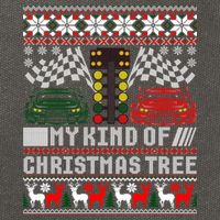 Drag Racing Christmas Tree Race Car Ugly Gift Cotton Canvas Backpack