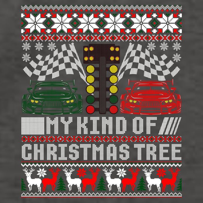 Drag Racing Christmas Tree Race Car Ugly Gift Vector Backpack