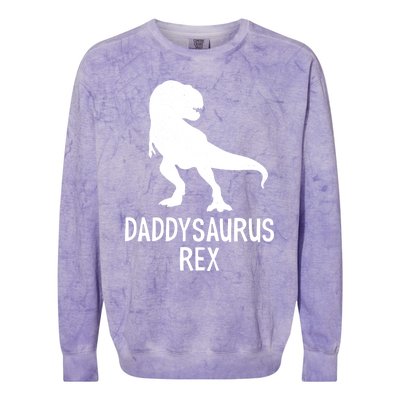 Daddysaurus Rex Cool Gift Colorblast Crewneck Sweatshirt