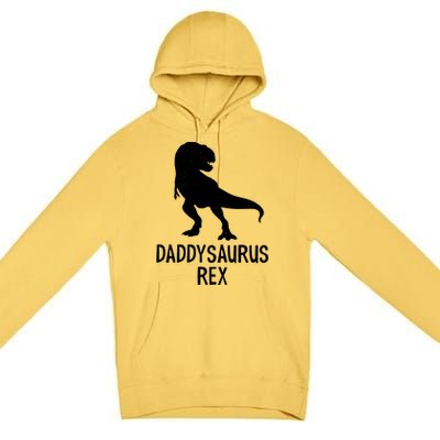 Daddysaurus Rex Cool Gift Premium Pullover Hoodie