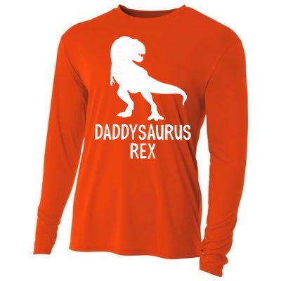 Daddysaurus Rex Cool Gift Cooling Performance Long Sleeve Crew