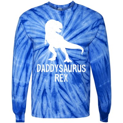 Daddysaurus Rex Cool Gift Tie-Dye Long Sleeve Shirt