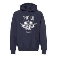 Distressed Retro Cub Look Fan Gift Party Tailgate Premium Hoodie