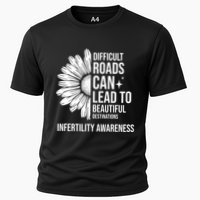 Difficult Roads Can Lead To Beautiful Destinations Infertility Awareness Cooling Performance Crew T-Shirt