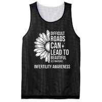 Difficult Roads Can Lead To Beautiful Destinations Infertility Awareness Mesh Reversible Basketball Jersey Tank