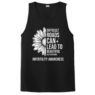 Difficult Roads Can Lead To Beautiful Destinations Infertility Awareness PosiCharge Competitor Tank