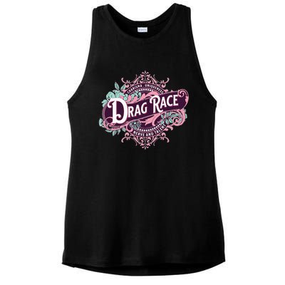 Drag Race Charisma Uniqueness Nerve And Talent Ladies PosiCharge Tri-Blend Wicking Tank