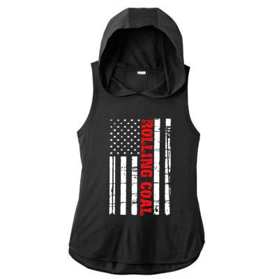 Diesel Rolling Coal Flag Gift Truck Turbo Brothers Ladies PosiCharge Tri-Blend Wicking Draft Hoodie Tank