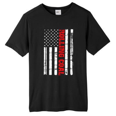 Diesel Rolling Coal Flag Gift Truck Turbo Brothers Tall Fusion ChromaSoft Performance T-Shirt