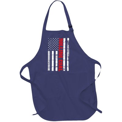 Diesel Rolling Coal Flag Gift Truck Turbo Brothers Full-Length Apron With Pockets