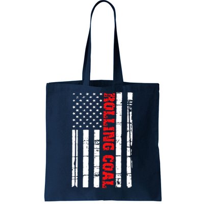 Diesel Rolling Coal Flag Gift Truck Turbo Brothers Tote Bag