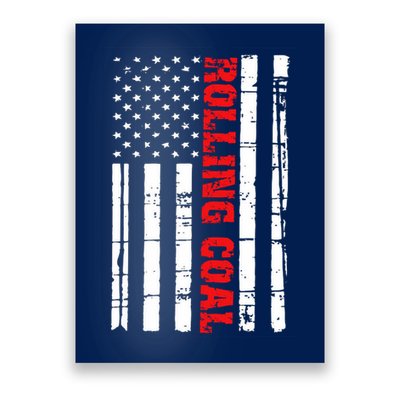 Diesel Rolling Coal Flag Gift Truck Turbo Brothers Poster