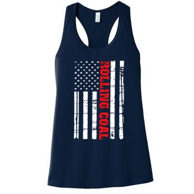 Diesel Rolling Coal Flag Gift Truck Turbo Brothers Women's Racerback Tank