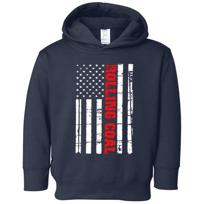 Diesel Rolling Coal Flag Gift Truck Turbo Brothers Toddler Hoodie